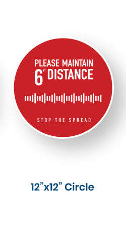 Social Distancing Floor Graphics