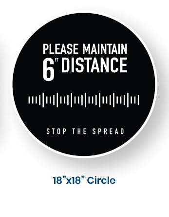 Social Distancing Floor Graphics