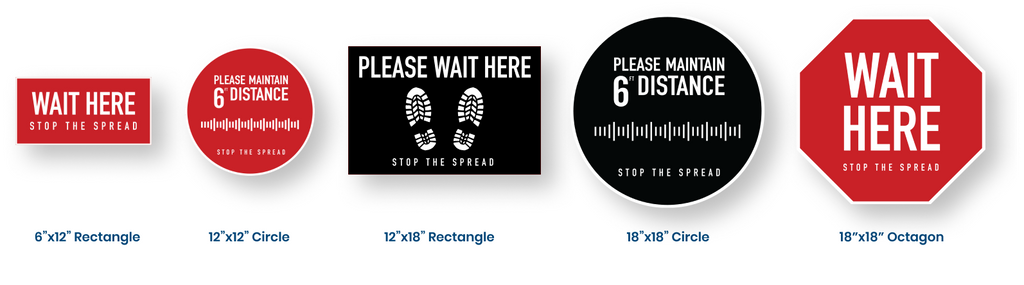 Social Distancing Floor Graphics